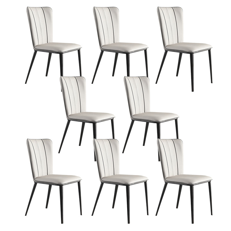 Contemporary Side Chair Solid Back Dining Room Chair for Dining Room