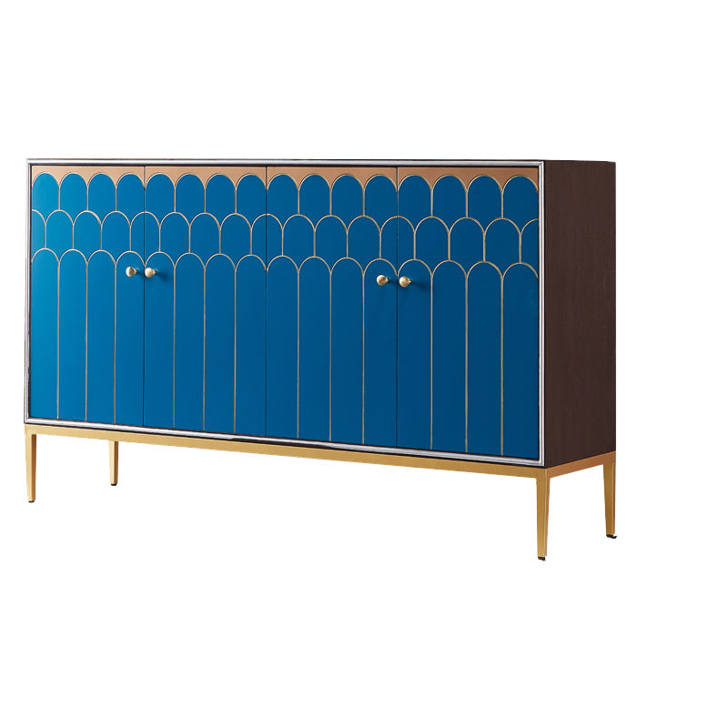 Server mobile sideboard in legno glam con gambe in acciaio