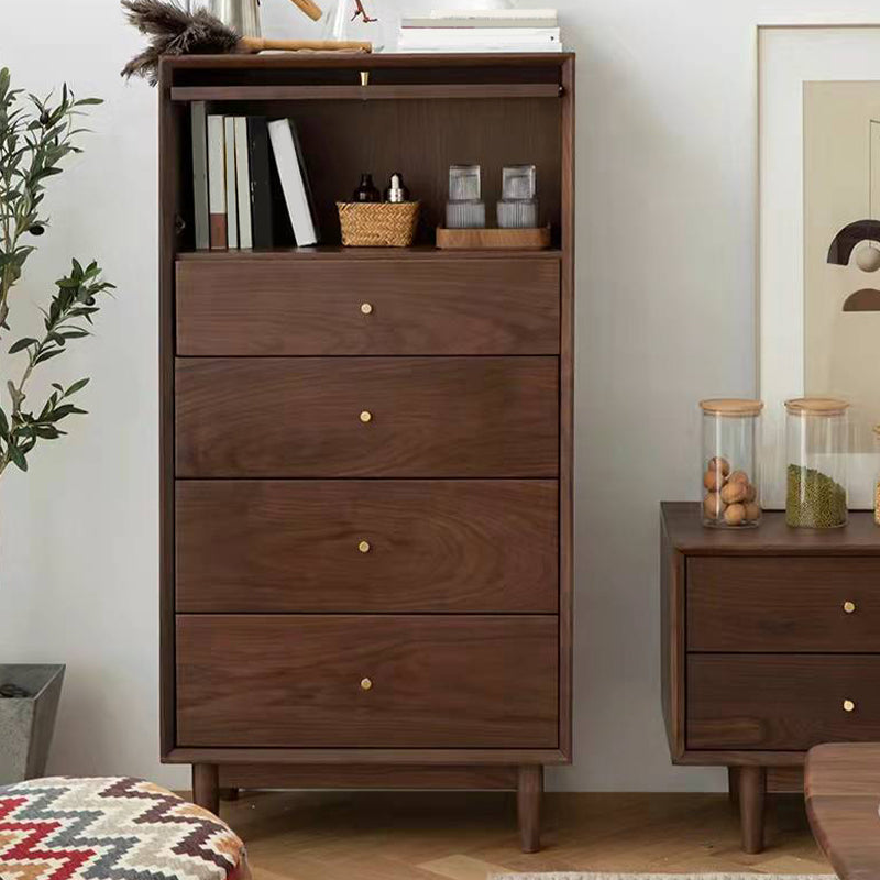 Modern de almacenamiento de madera aparador de la casa Rectángulo del hogar con puerta de vidrio