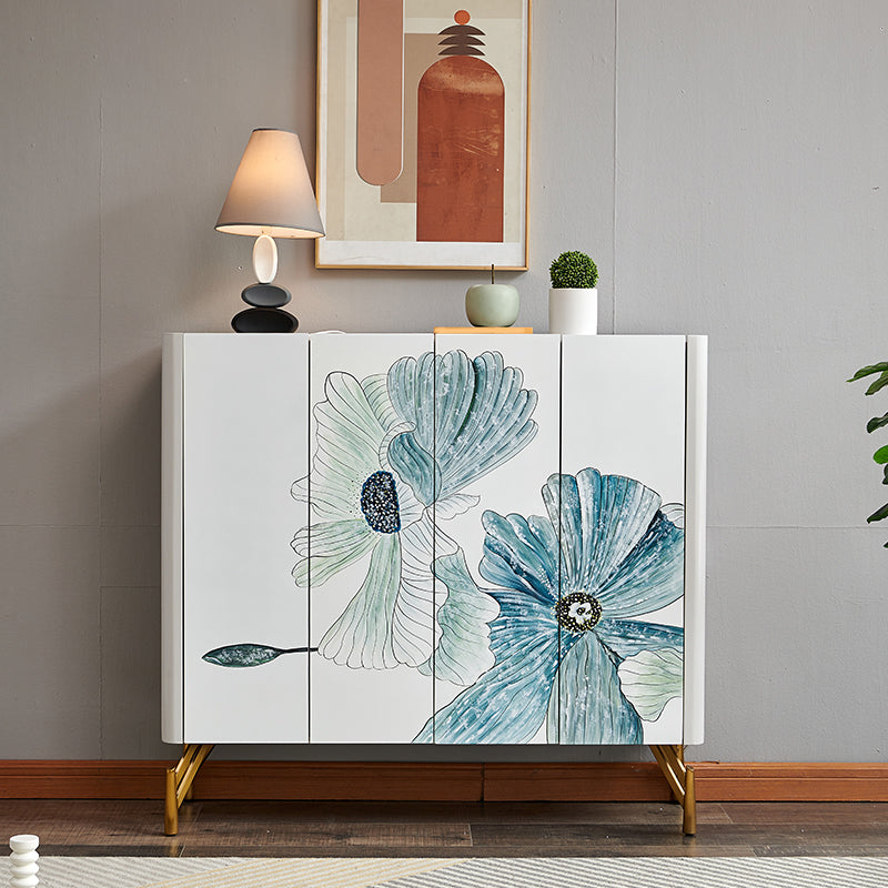 Sideboard di stoccaggio in pietra in stile stile di lusso con cassetti