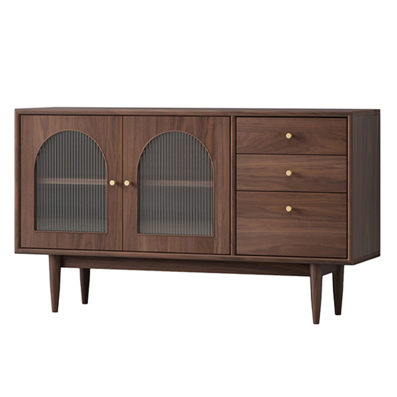 Moderner Rechteckspeicher Sideboard 55 "l Holzseitenbrett mit Schubladen und Tür