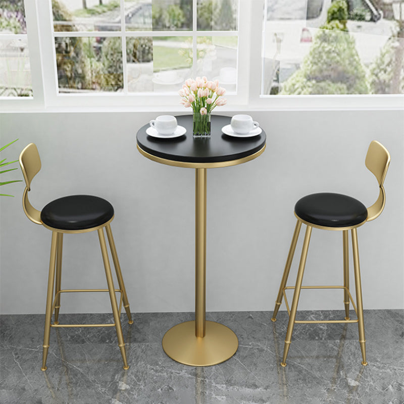 Tavolo da tavolo da pub glam tavolo da bar in marmo in finto piedistallo per interno e rottura