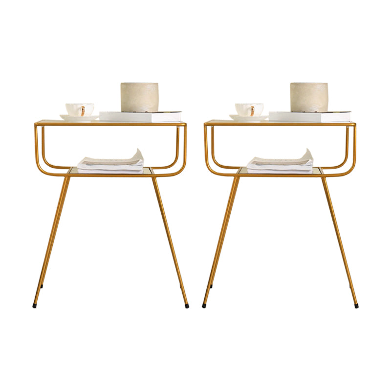 Comodino contemporaneo comodino in metallo mobile per camera da letto