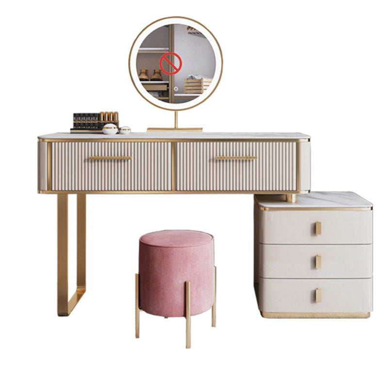 Glam 17.71 "tavolo da toeletta set di vanità largo con cassetto