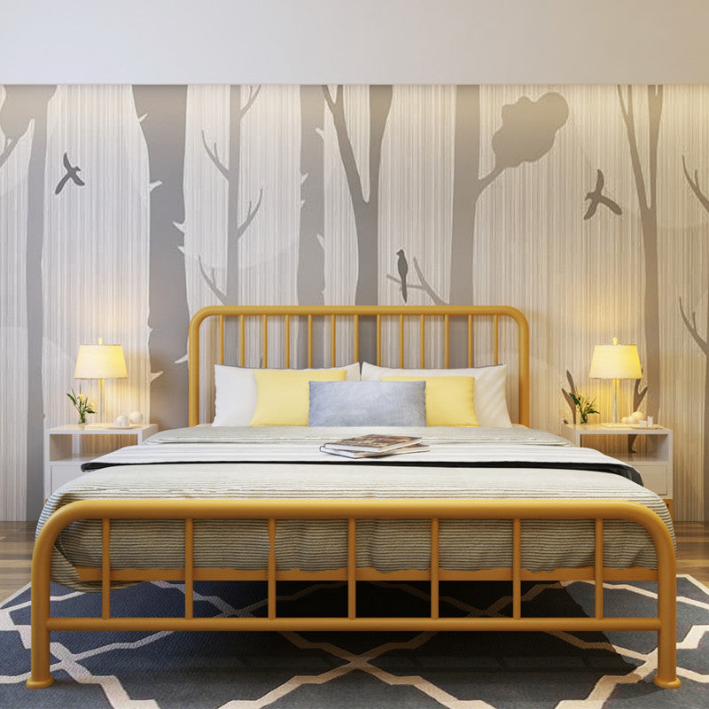 Metall-Standard-Bett Open-Frame-Kopfteilbett mit benutzerdefinierten Beinen