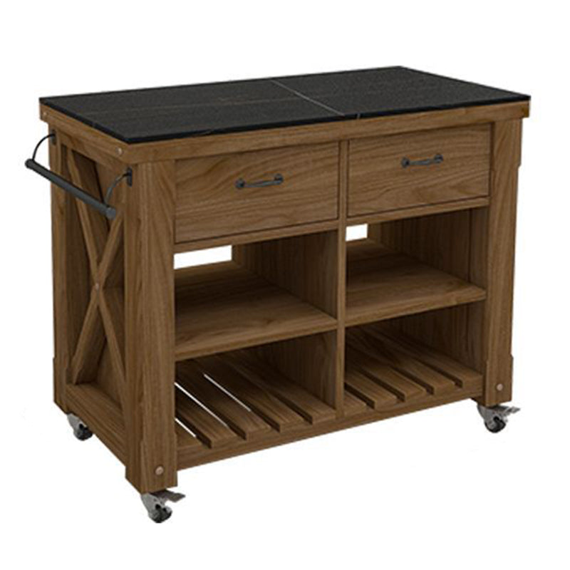 Rotolare moderno carrello da cucina in legno carrello per cucina