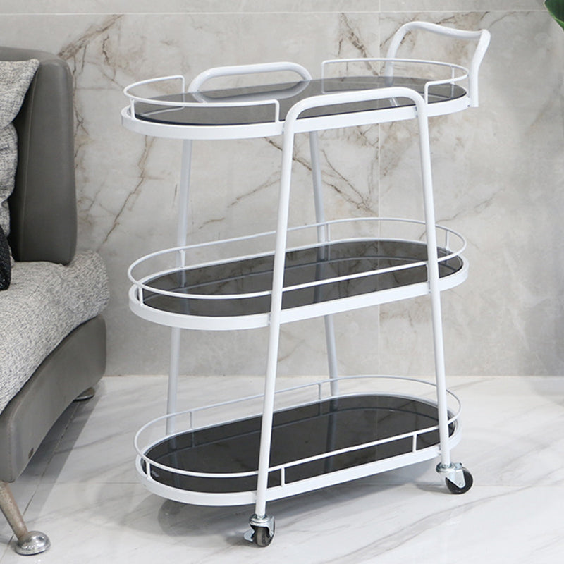 Tavolo da preparazione ovale in stile moderno tavolo da preparazione in metallo per cucina