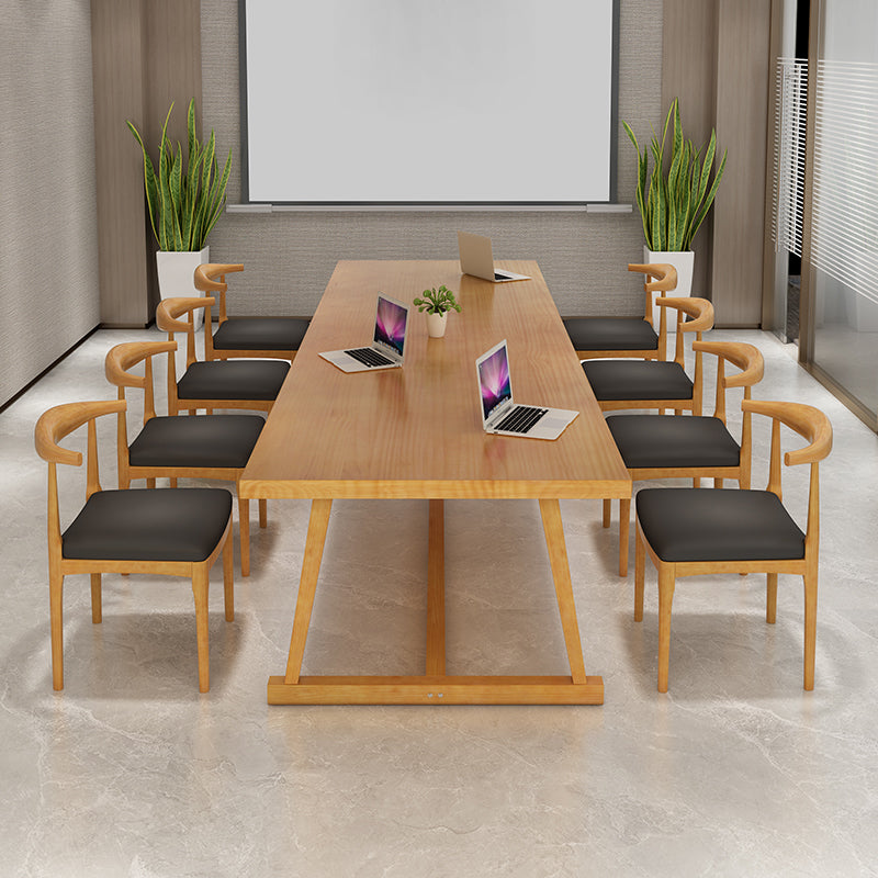 29 "H Hedendaags Writing Desk rechthoekig massief houten kantoorbureau