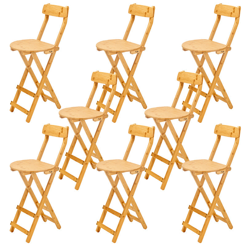 Contemporary Wooden Counter Height Stools Folding Height Bar Stool