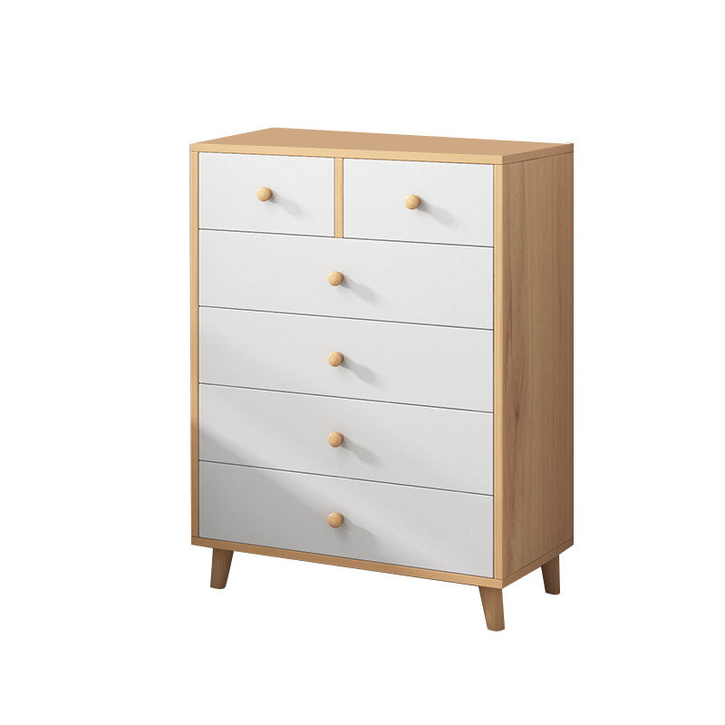 Contemporary Bedroom Chest Wooden Storage Chest with Drawers