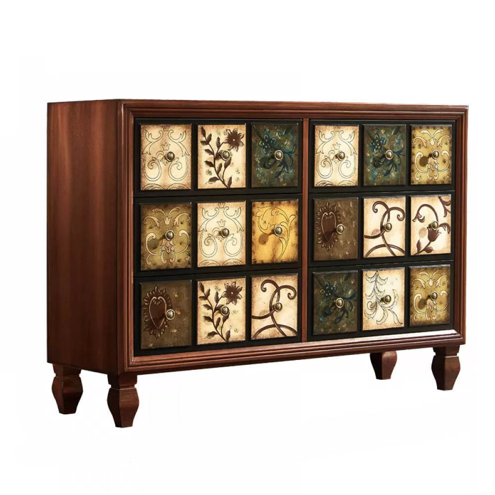 Casse di stoccaggio in legno tradizionale tradizionale di stoccaggio tradizionale con cassetti