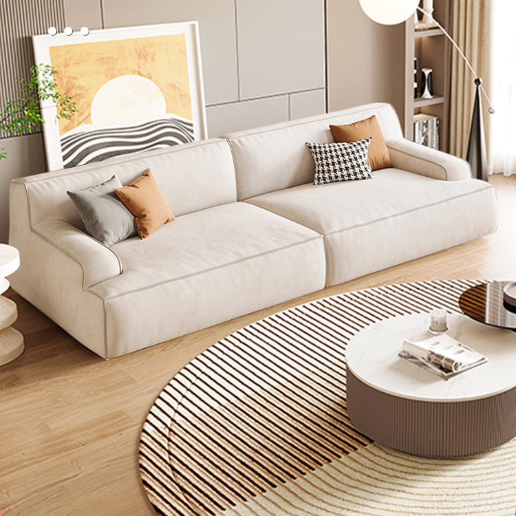 Divano braccio ad incasso beige divano standard serrato per soggiorno