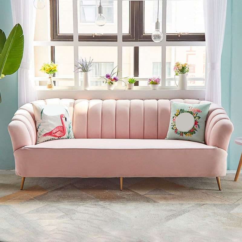 モダン31.49 "H縫製枕バックスロープアームソファーアパートメント