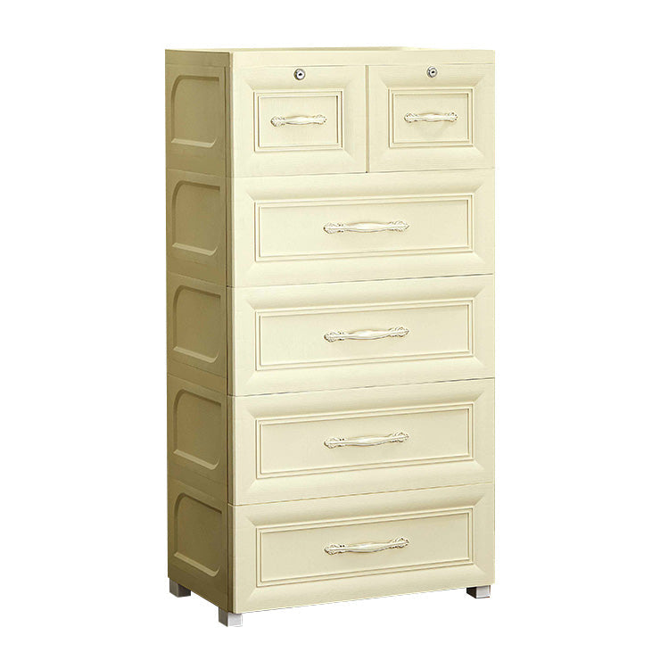 Armoire de garde-robe contemporaine avec tiroir en plastique armoire non conservateur