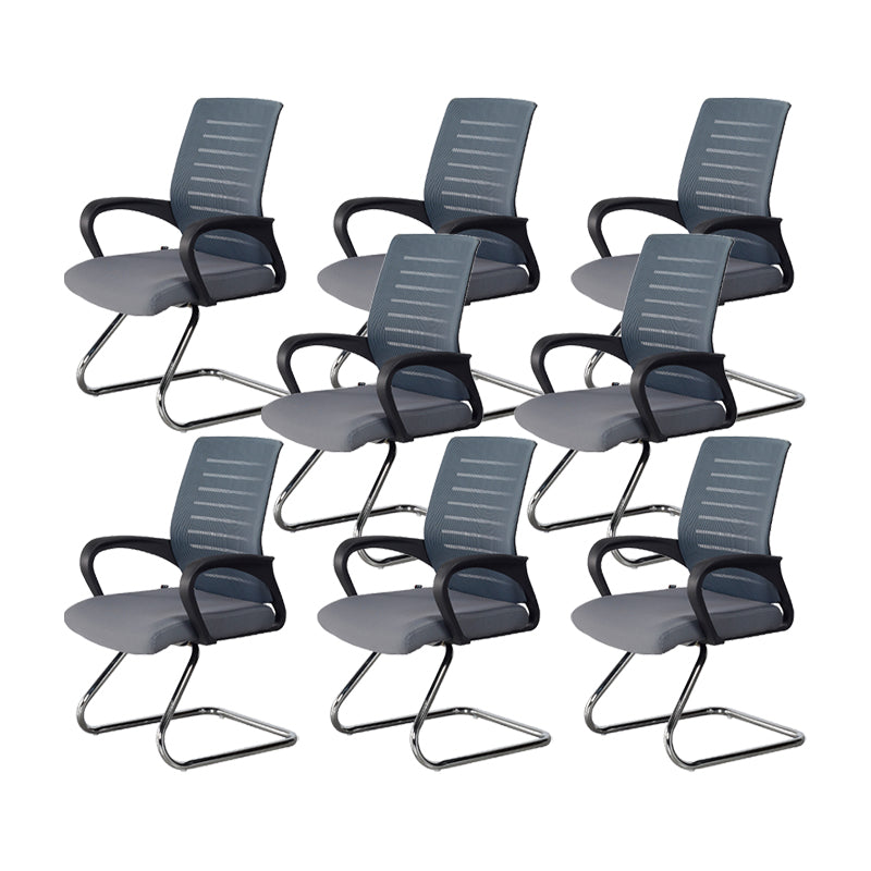 Sedia moderna di back office a back office armi fissi sedia da maglia ergonomica