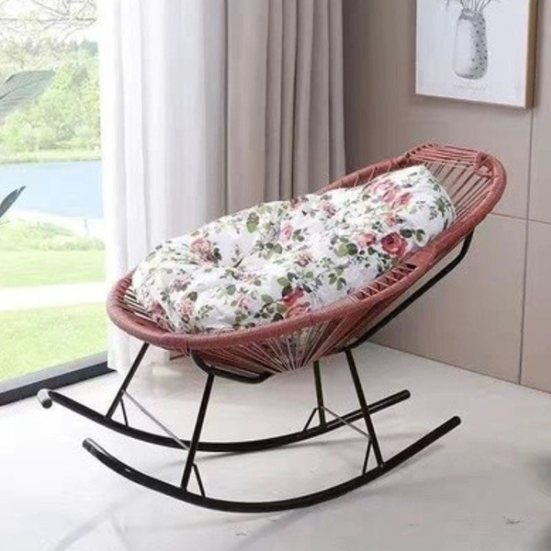 Chaise de culbuteur à corde tissée moderne