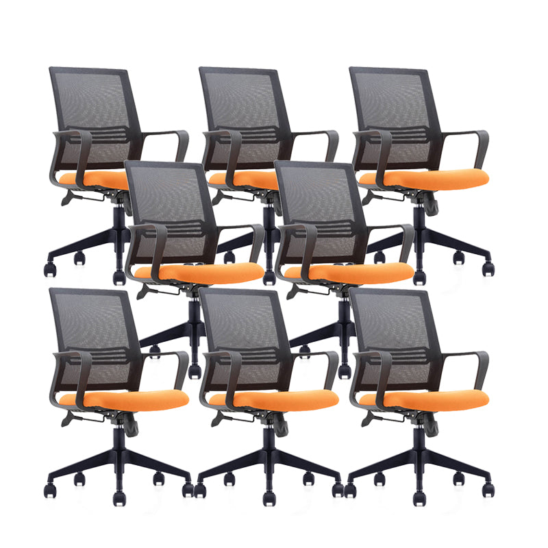 Sedia da ufficio in rete girevole moderna con sedia sidebrid traspirante