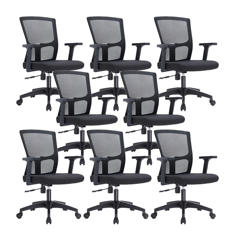 Sedia da scrivania moderna da 23 "sedia da ufficio black traspirante