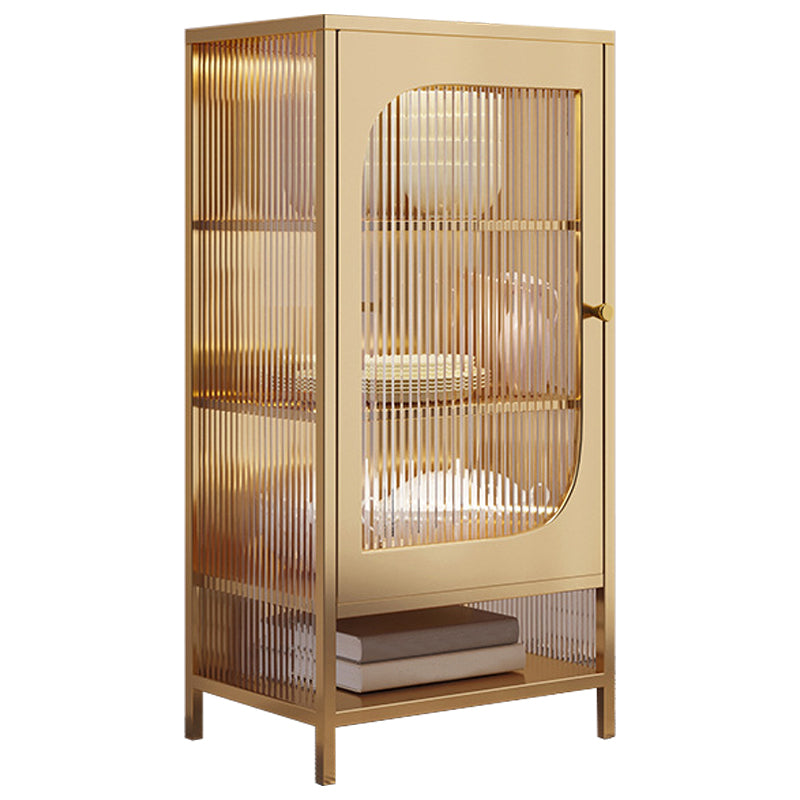 Tavolo laboard in metallo a buffet in stile glam senza luce