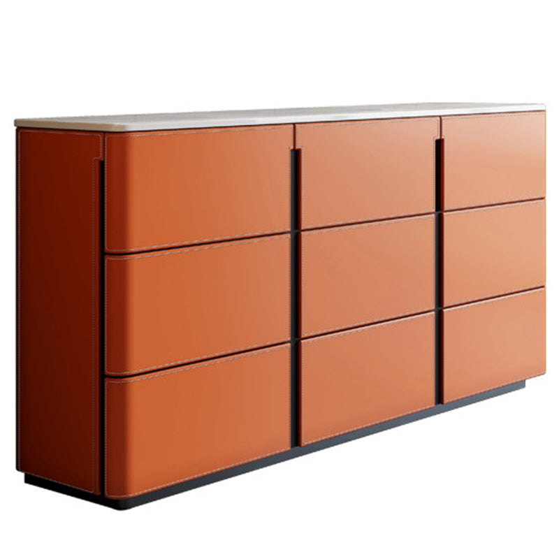 Sideboard in pietra a buffet da pranzo in stile contemporaneo con cassetti