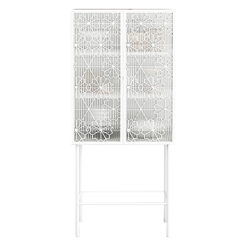 Portes de verre buffet en métal glamour 2 portes buffet du buffet du buffet