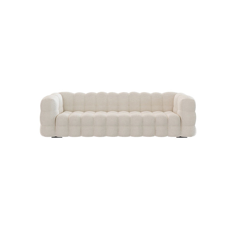 Fabric Modernism Biscuit Sofá 29.92 "Sofá de brazo de esmoquin alto