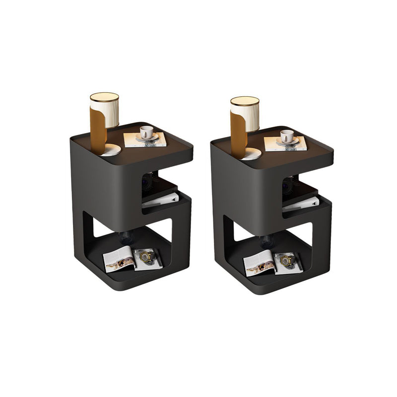 金属抽象ベースエンド表21.65 "ストレージ付きの高さの正方形の上部面表