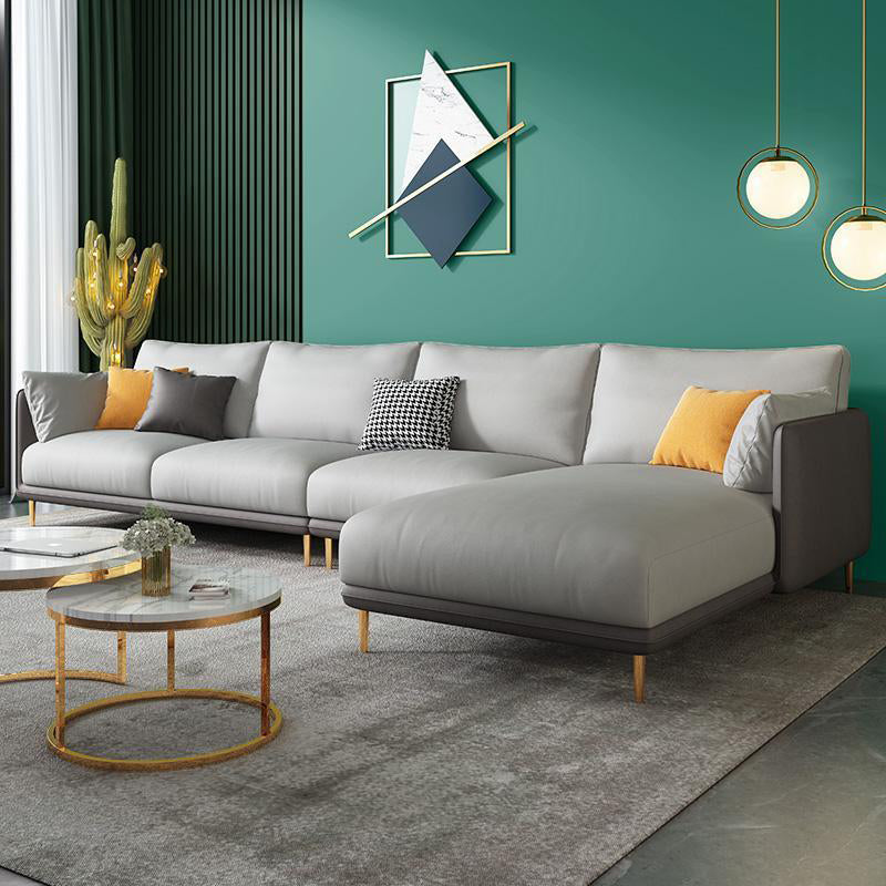 Green Luxurious Sectional Canapa Faux Leather Round Bran Sectional