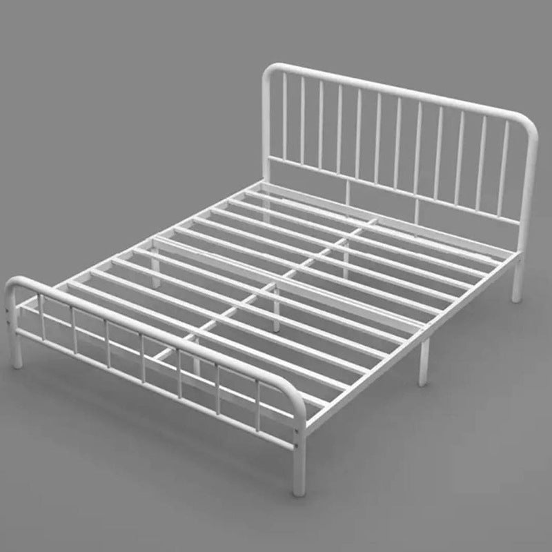 Zwart-wit open-frame bed industriële spindel latbed met aangepaste gouden benen