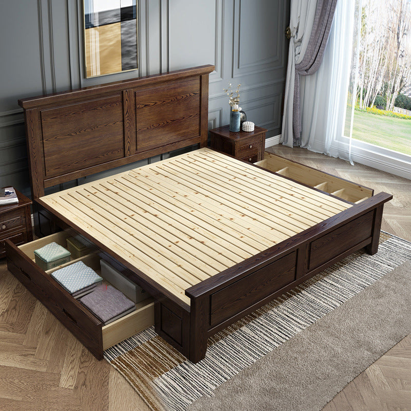 Ash Standard Bed Marco de cama moderno de mediados de siglo con cabecera