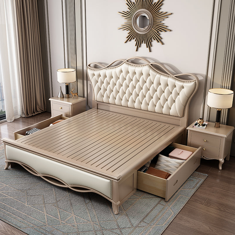 Lit de hauteur réglable victorien lit rembourré le lit standard