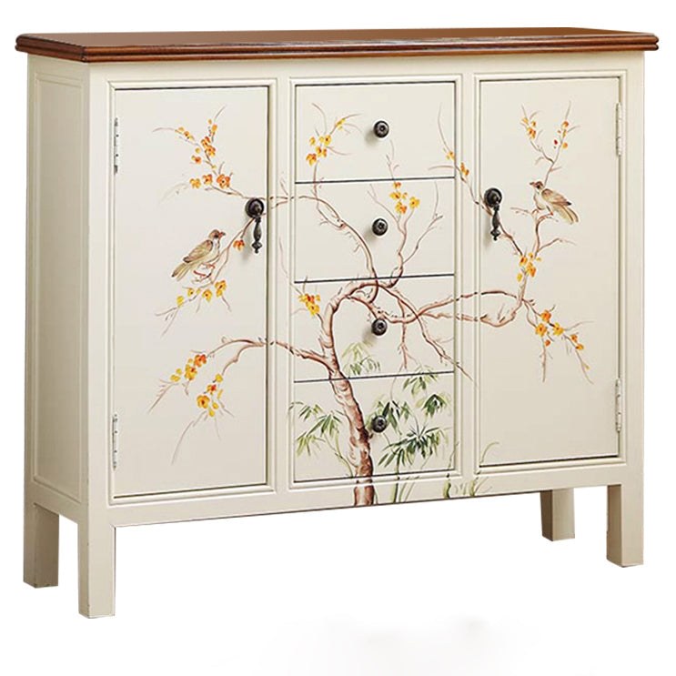 Traditional Storage Chest Manufactured Wood Storage Chest Dresser with 4 Drawers