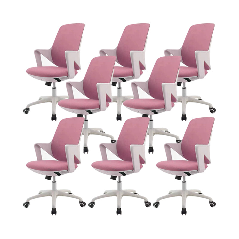 Moderne bureaustoel Stoffe Computerstoel Mid-rug stoel met wielen