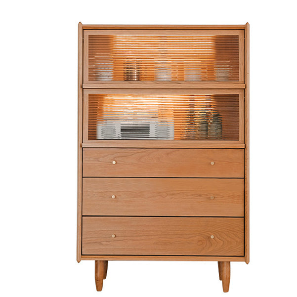 Solid Wood Storage Chest Dresser Modern Dresser without Mirror