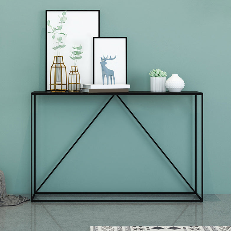 Tabla de sofá de consola moderna de hierro 29.53 pulgadas de altura con 1 estante