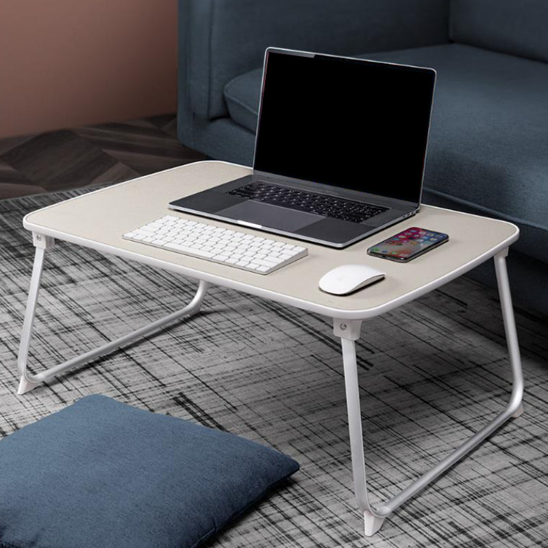 Table des ordinateurs portables rectangulaires flottants fabriqués en bois