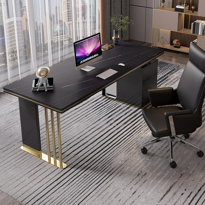 Escritorio ejecutivo de 1 drawer de 27 "de ancho de ancho escritorio de oficina rectangular