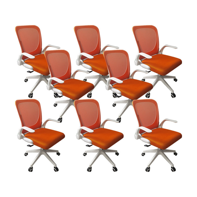 Moderne bureaustoel Mesh Conference stoel Mid-back stoel met wielen