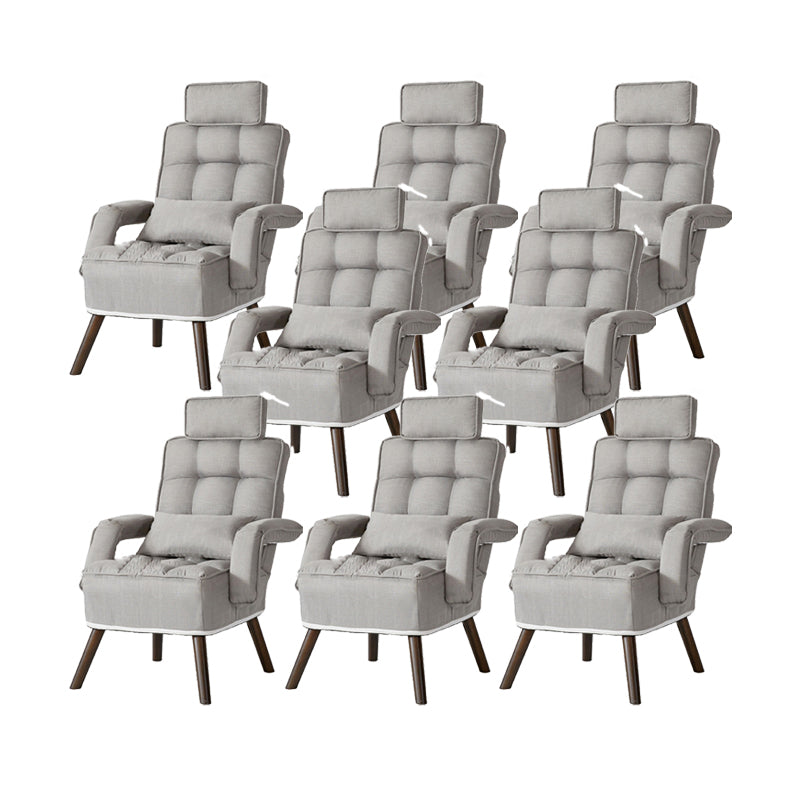 Silla de escritorio contemporánea de 27 "de ancho sin ruedas silla de oficina de madera