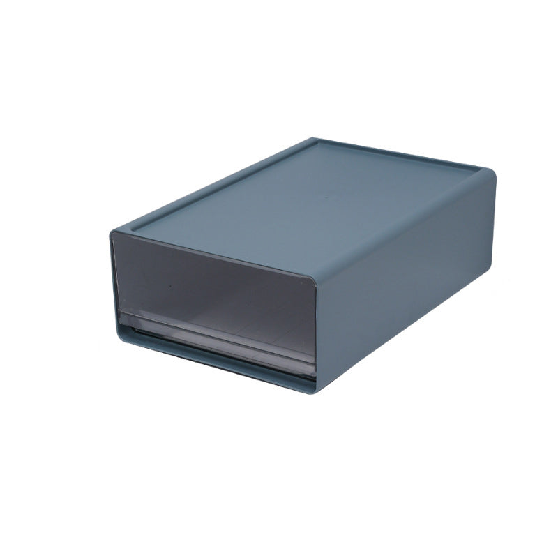 Seitlicher Aktenschrank transparente Schubladen Plastik einfacher Aktenschrank