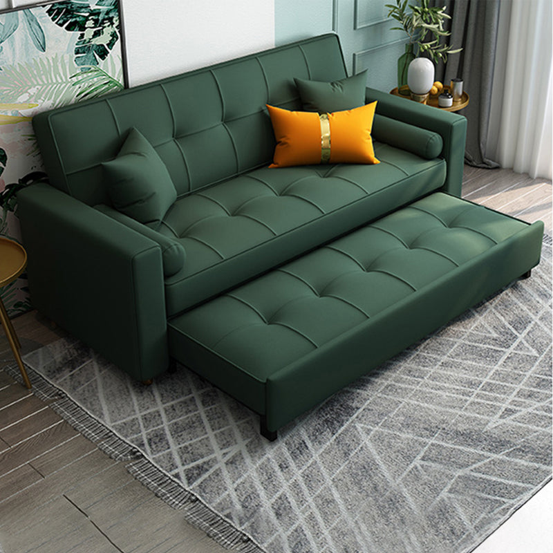 Pillow Included Convertible Sofa Foldable Upholstered Futon Sofa Bed