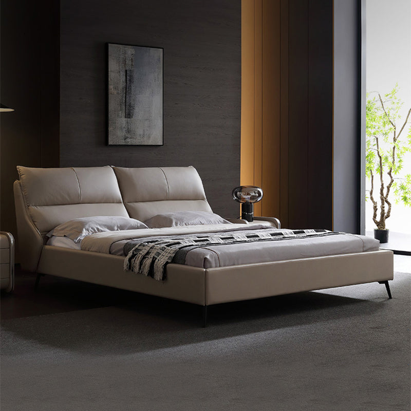 ESPRESSO BAJA DEL PANEL Cama contemporánea estándar con cabecera tapizada