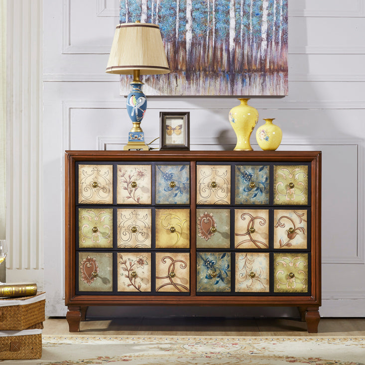 Traditional Storage Chest Solid Wood Storage Chest Dresser with 3/5/6 Drawers