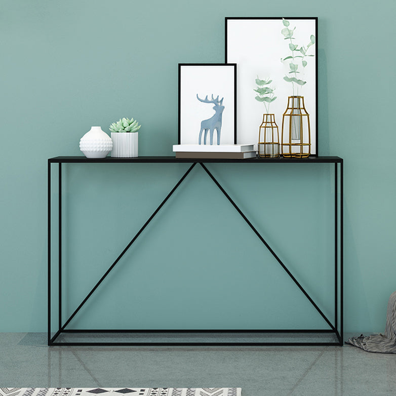 Contemporary Rectangle Console Accent Table Antique Finish Sofa Table