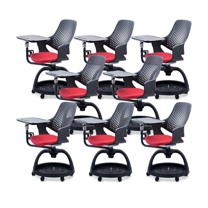 Modern No Distressing Conference Chair Plastic met Swivel Wheels Chair