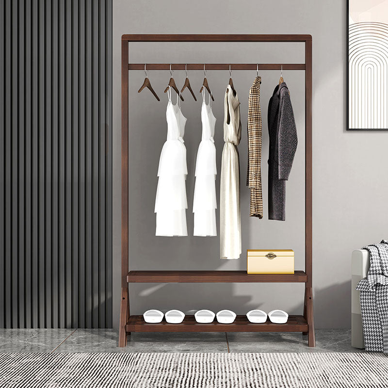 Appendiabiti in stile contemporaneo in legno solido rastrellino per soggiorno per soggiorno