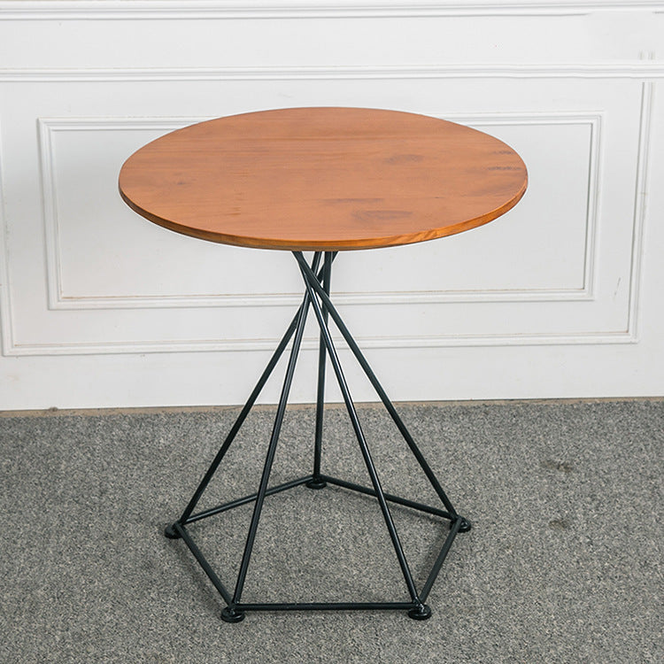 Mesa de café redonda de metal diámetro de cóctel de marco de 21.65 "pulgadas