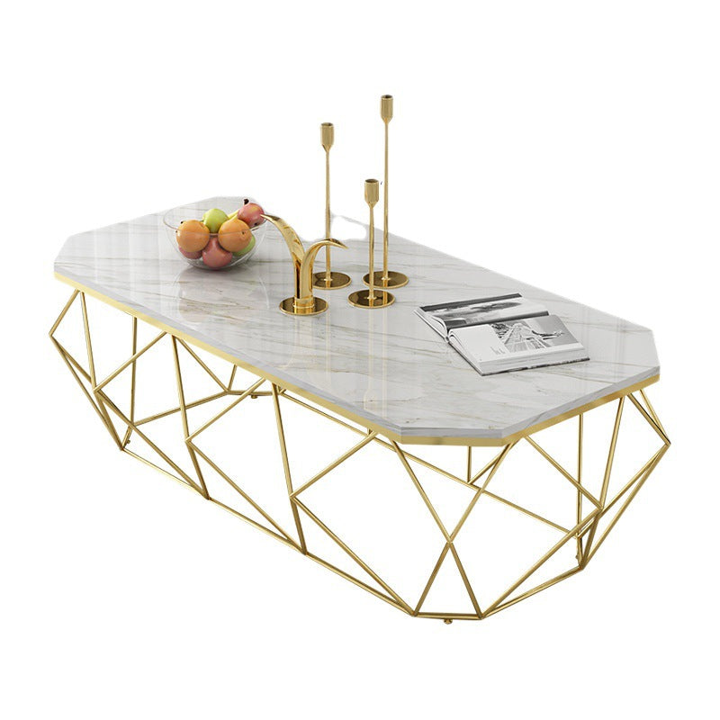 Tavolino in cornice rettangolo tavolo da cocktail in marmo top in marmo