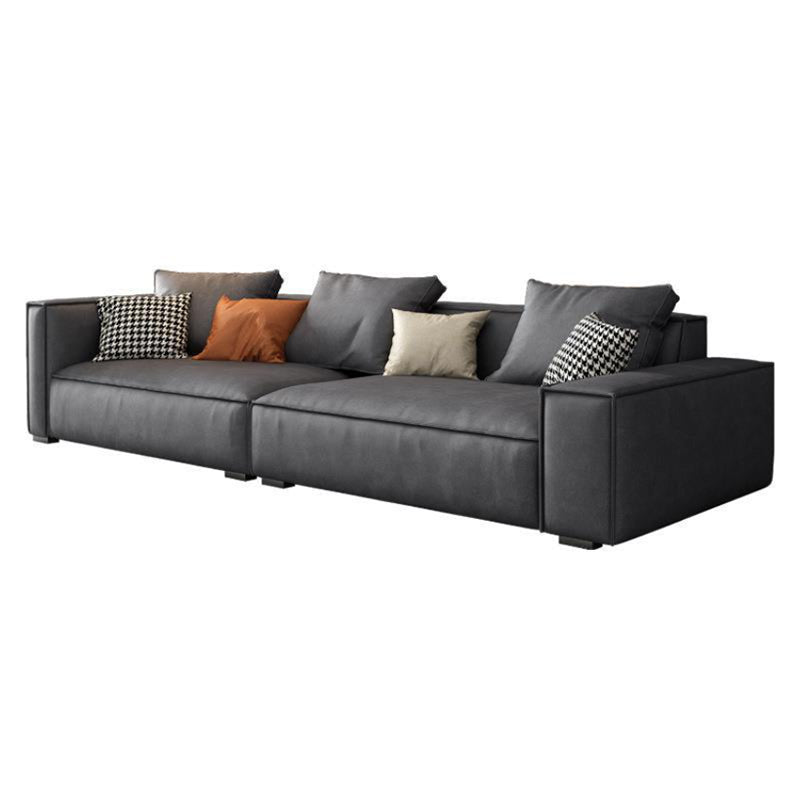 Zeitgenössische Kunstleder mit 4-Sitzzimmer mit 4-Sitzzimmer-Armkissen mit 4 Sitzplätzen