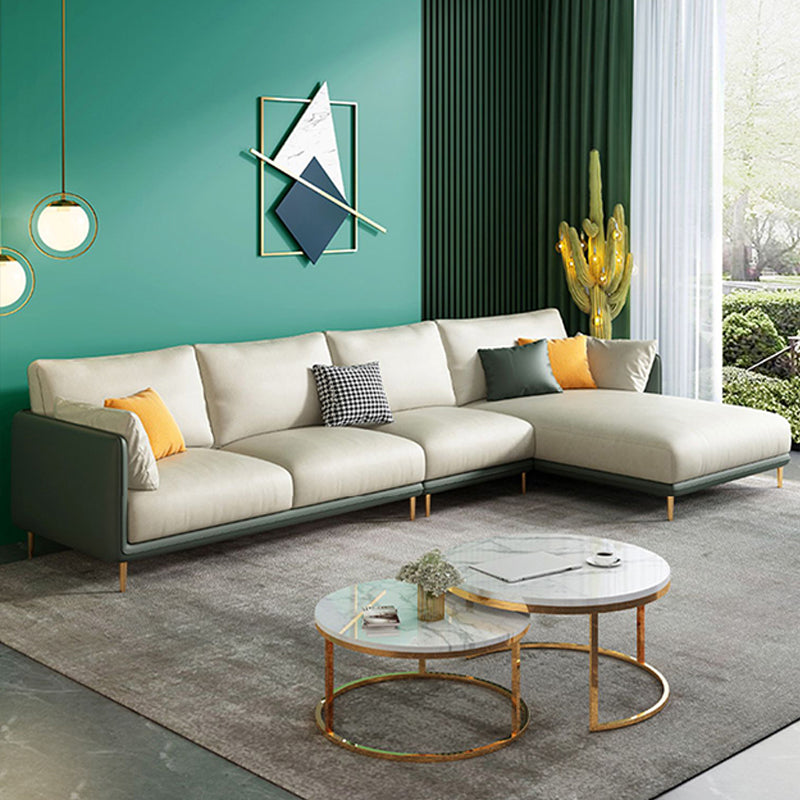 66 "divano sezionale sezionale glam a livello L sezionali resistenti alle macchie a L